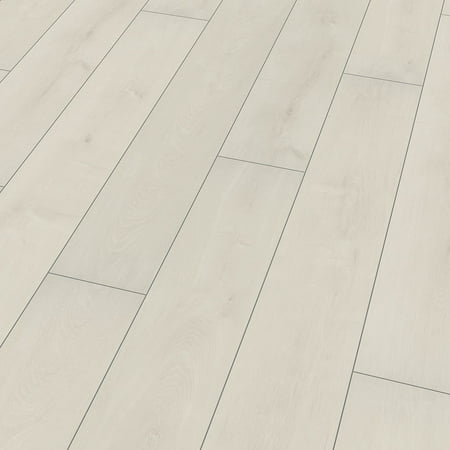 Elesgo Limited Edition V4s Valley Oak White Wood Laminate Floor, 20.67 Sq. (Best Way To Shine Laminate Wood Floors)