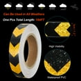 thumbnail image 3 of Uxcell Reflective Tape, 1"x66 Ft Waterproof Warning Safety Tape Reflector for Trucks, Yellow Black, 3 of 6