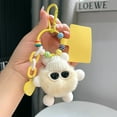 thumbnail image 2 of YiJuHui 4pcs Plush Animal Keychain Toy - Cute Stuffed Keyring Accessory with Soft Fabric & Embroidery Eyes for Bag Charm, Purse Decor, Backpack Ornament 8*10*8cm, 2 of 7