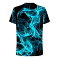 thumbnail image 5 of ALLLIST Mens Spring Tops Crew Neck Short Sleeve Flame Printed Casual T-Shirts Pullover Polo T Shirts for Men, 5 of 5