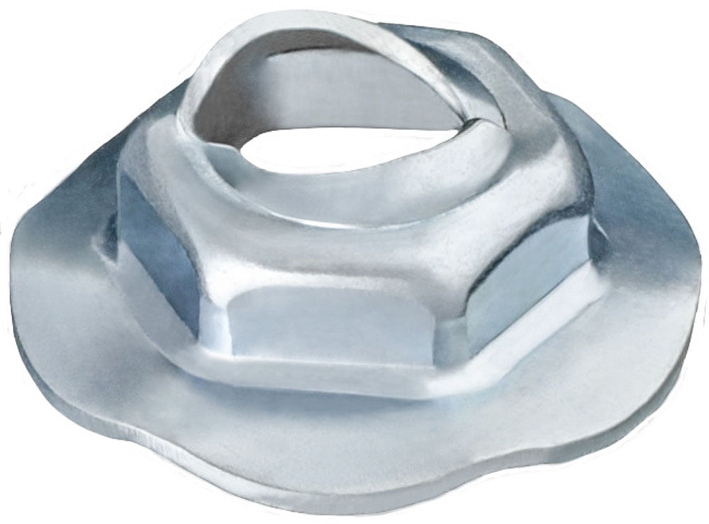 50 Thread Cutting Nuts 6.3mm Stud Size Zinc