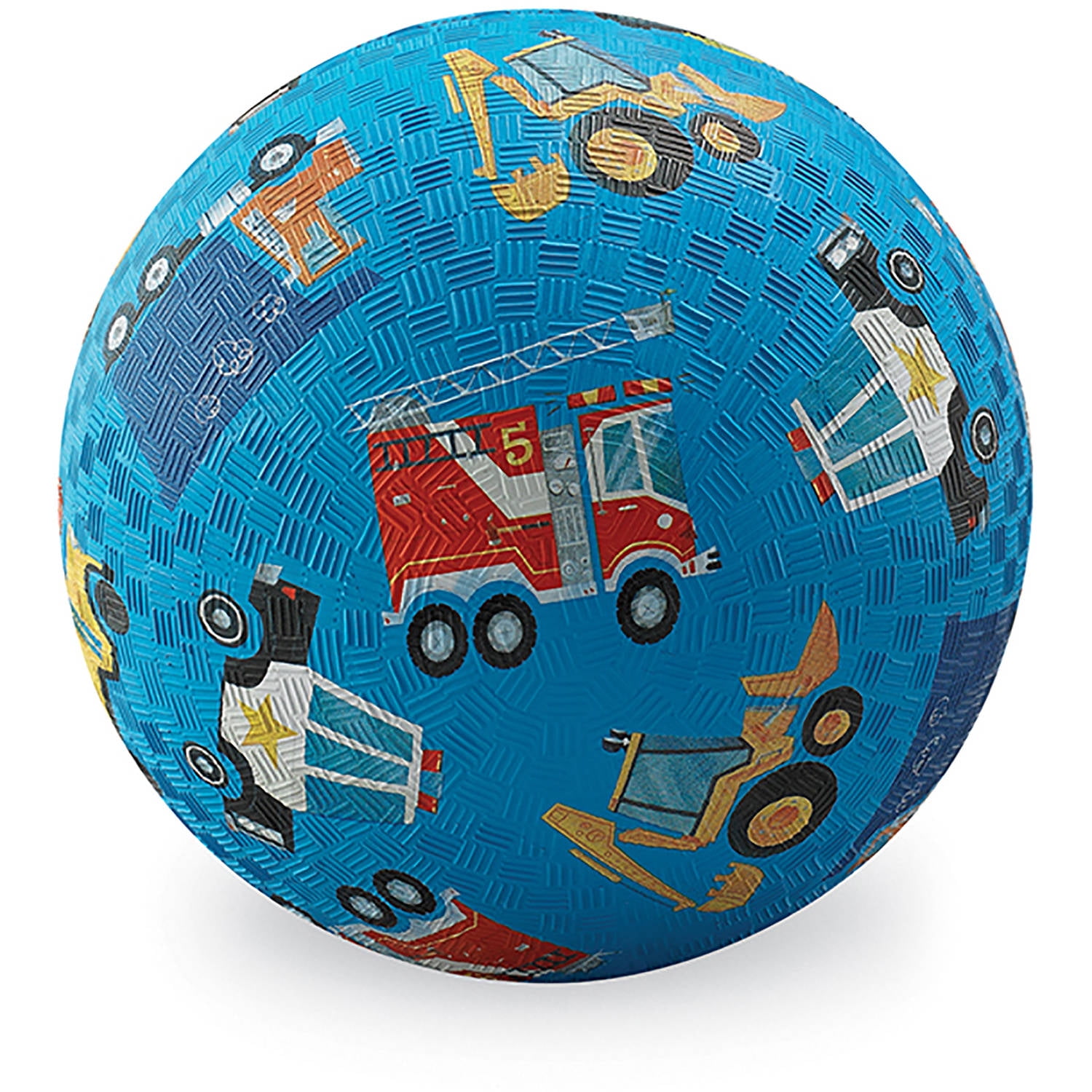 Crocodile Creek Vehicles Playground Ball, 7", Blue