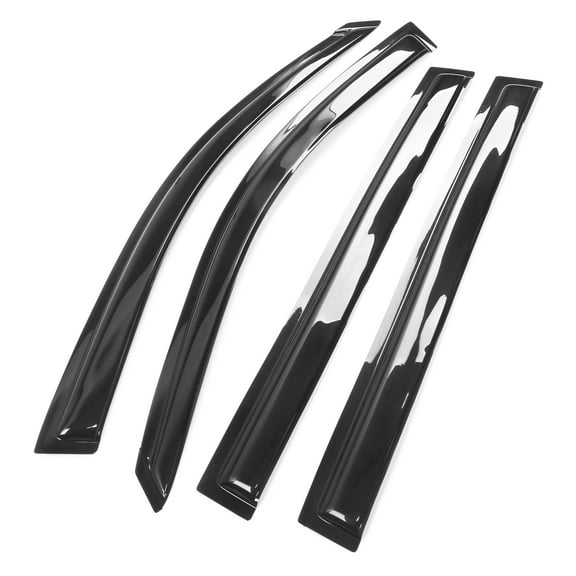 Ikon Motorsports Compatible with 01-07 Toyota Highlander Acrylic Window Visors Vent Windshield Deflector Rain Guard 4Pc Set Outside Mount 2001 2002 2003 2004 2005 2006 2007