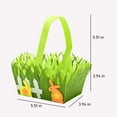 thumbnail image 3 of Amzcrzy Decorative Basket Portable Non-Woven Basket Decoration Easter Basket Home Textile Storage Storage Container Christmas Decorations Halloween Decorations Fall Decor Home Decor, 3 of 9