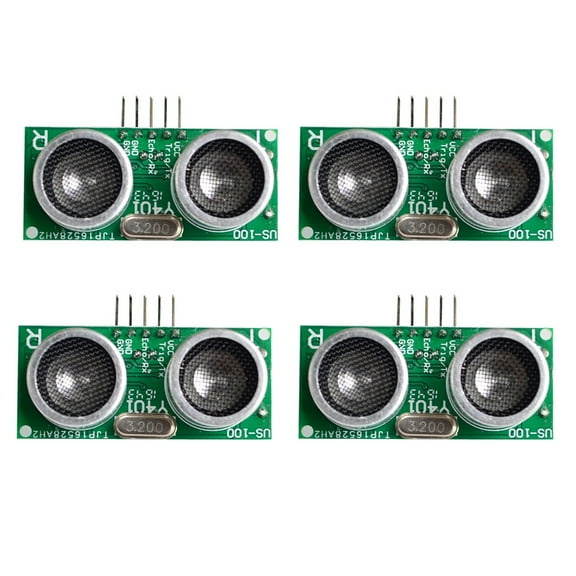 4PCS US-100 Ultrasonic Sensor Module DC 2.4V - 5V with Temperature Compensation Range Distance