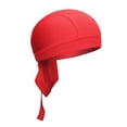 thumbnail image 2 of CXHEGBEJ Cooling Head Wraps for Women Men Turban African Headwrap Breathable Headbands Quick Dry Pirate Hat for Outdoor Sports Cycling Fishing Red, 2 of 5