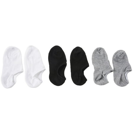 

3 Pairs Black Gray White Cotton Sports Short