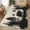Black Tan Brown Oatmeal, variant on Small Door Mat Indoor Outdoor 15.7"x23.6", Boho Brown Leather Texture Absorbent Non Slip Entry Rug, Modern Black Striped Low Profile Welcome Mat for Front/Side Door Apartment Entrance Bathroom