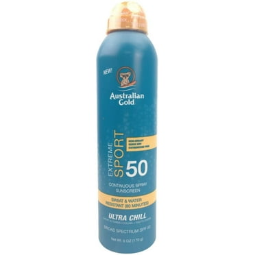 Australian Gold X-Treme Sport Continuous Spray Sunscreen SPF 50 6 oz