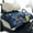 Boho Sea Turlte Hibsicus, variant on Yuyamidu Butterfly Golf Cart Seat Covers for 2-Person Seats, Boho Flowers Golf Cart Seat Covers Soft Golf Cart Seat Towel Blanket with 4 Front Pockets for All Season