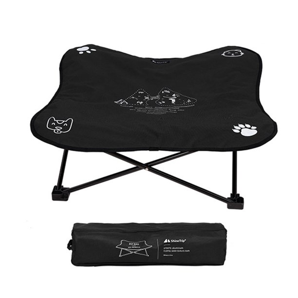 Cama plegable para perros, cama ligera para mascotas, sofá para acampar (negro) Ehuebsd Para Estrenar