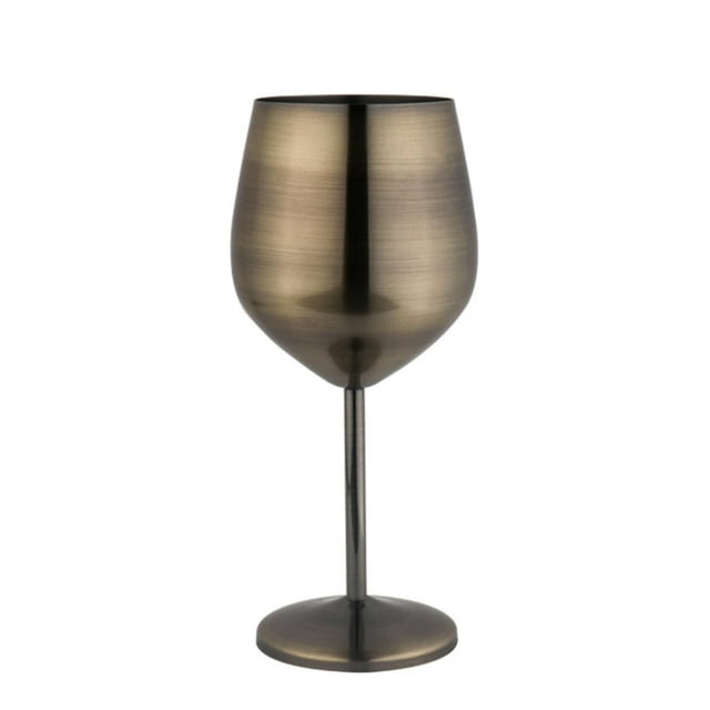 Gobelet en Acier Inoxydable 500 ml Verre à Vin Rouge Résistant aux Chutes Type Tambour Verre à Vin Plaqué Cuivre - Sept Couleurs