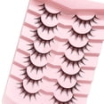 thumbnail image 4 of GHSOHS Eyelashes Manga Lashes Natural Look False Eyelashes Anime Lashes Mink Wispy Spiky 3D Volume Eyelashes Pack Lash Clusters Eyelashes Look Like Individual Cluster, 4 of 7