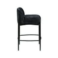 thumbnail image 6 of Meridian Furniture Burton Black Chenille Fabric Stool (Set of 2), 6 of 8