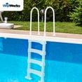 thumbnail image 4 of Open Box Vinyl Works In-Pool 4 Step Ladder for 60 Inch Pool Walls, White, 4 of 9