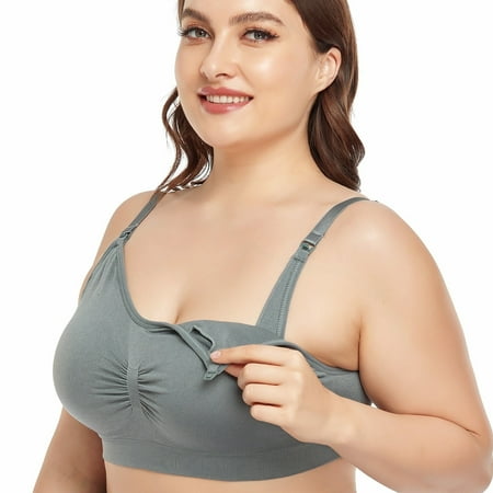 

Maternity Solid Comfortable Wireless Nursing Bra
