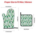 thumbnail image 2 of Cauagu Cactus Plants Print Oven Mitts and Pot Holders 4 pcs Set,Extra Thicken Long Kitchen Oven Glove Potholders BBQ Gloves-Oven Mitts and Pot Holders(11 Inch), 2 of 6