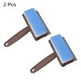 thumbnail image 3 of Uxcell Shower Squeegee Cleaning Tool with 2 in 1 Rubber & Sponge Head Brown Handle, 2 Pack, 3 of 5