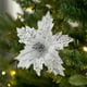 thumbnail image 5 of Flores para árbol de Navidad en color champán, burdeos y dorado | Palitos florales decorativos de tela 3D hechos a mano para decoración de bodas, fiestas y hogar, 5 of 6
