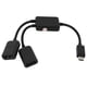 thumbnail image 2 of Micro-USB Host Cable,Micro-USB Male to 2X Type A Dual USB Female OTG Adapter Converter Hub for Andro, 2 of 5