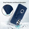 thumbnail image 6 of Petocase for Samsung Galaxy A54 5G Wallet Case,with Card Holder and 360 ° Rotatable Ring Holder,TPU Frame PU Leather Phone Cover with Back Card Slots Rugged Shockproof,Blue, 6 of 7