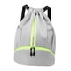 thumbnail image 3 of Mochila con cordón, gran capacidad, resistente al agua, separada, ligera, para fitness gris, 3 of 9