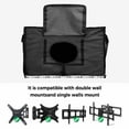 thumbnail image 5 of Outdoor TV Cover 36 to 39 Inches, Bohemian Black Gray Aztec Ethnic Style Geometric Country Waterproof TV Cover with Remote Control Pocket, Flat Screen TV Cover Protector for Outside TV, 5 of 6