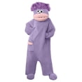 thumbnail image 5 of Big Mouth Monster Onesie, Snuggle Monster Furry Costume with Comb, Funny Cartoon Adult Jumpsuit Matching Loungewear, 5 of 6