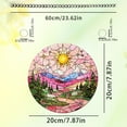 thumbnail image 3 of QTOCIO Patterned Colorful Garden Disc Acrylic Pendant With Iron Chain, 3 of 4