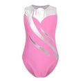 thumbnail image 3 of Alvivi Gymnastics Leotards for Girls One Piece Sleeveless Dance Unitard Bodysuit Tumbling Dancewear Pink 10, 3 of 7