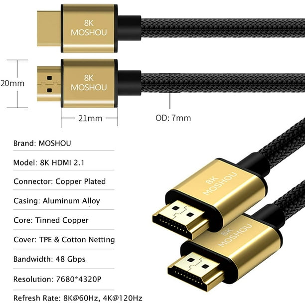 Moshou hdmi online 8k