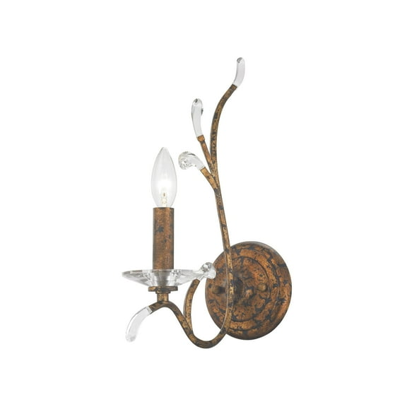 Livex Lighting  1-Light Golden Bronze Wall Sconce, 51001-71 - 5" W x 15" H x 10" Ext.