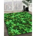 thumbnail image 3 of Ahgly Company Machine Washable Indoor Rectangle Transitional Deep Emerald Green Area Rugs, 6' x 9', 3 of 7