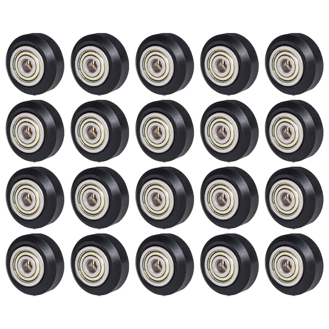 20 Pcs Pièces d'Imprimante 3D Poulie à Pompon Roue 625zz Poulie de Rallonge Engrenage Passif Roue Ronde Compatible avec Ender 3 CR-10 CR-10S
