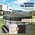 thumbnail image 3 of SKYSHALO Round Pool Cover, 18 Ft PVC Swimming Round Pool Solar Cover Above Ground Drawstring Design Inflatable Pools Cover, Black, 3 of 10