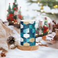 thumbnail image 2 of Yayeee Flameless Candles with Remote Flickering Battery Operated Multi Color Changing, Blue White Geometric Patterns, 2 of 7