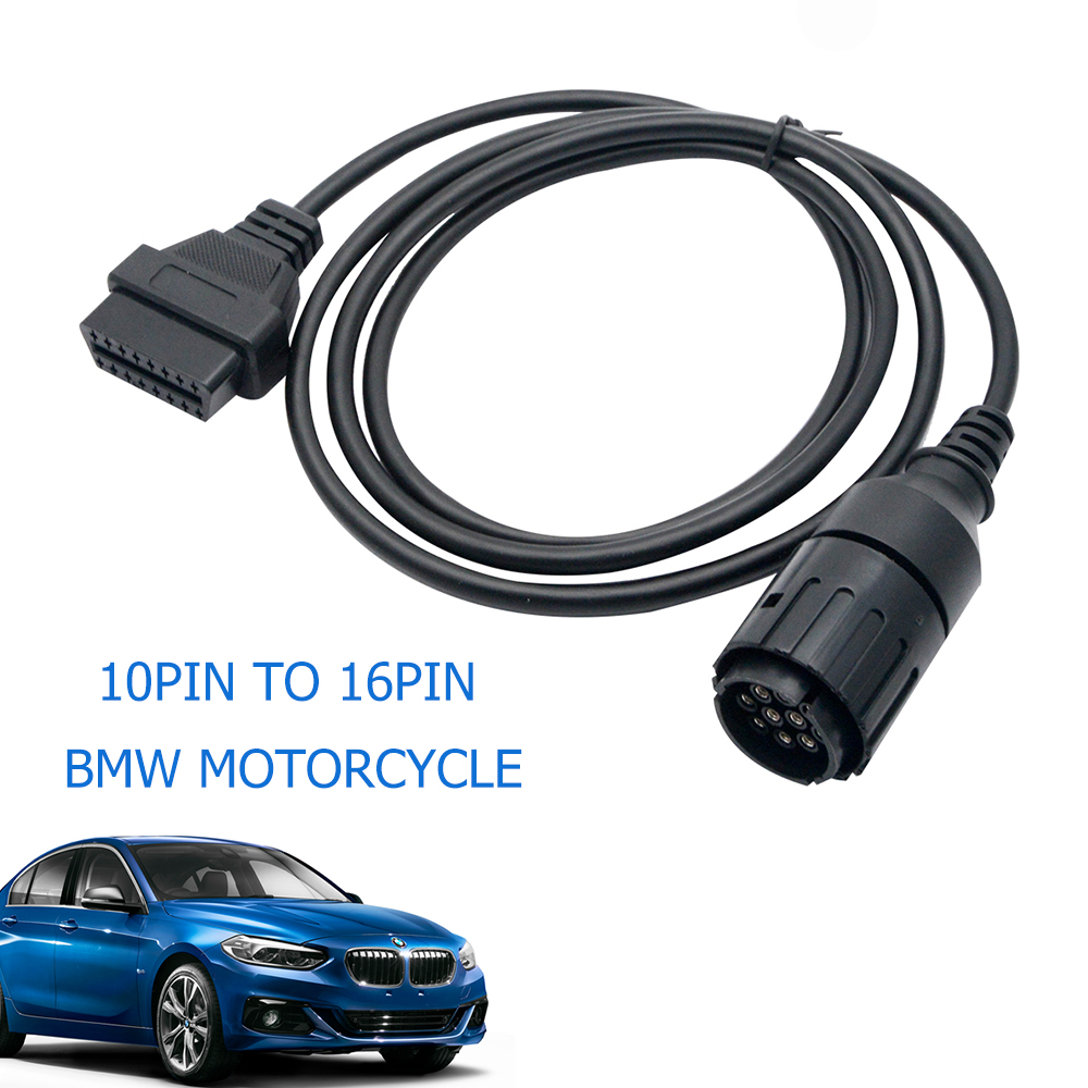 TOTMOX OBDII OBD2 For BMW ICOM D 10 Pin To 16 Pin Motorbikes Auto  Diagnostic Cable R2 | Walmart Canada
