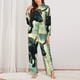 thumbnail image 2 of Fotbe Bull Charging Through Waves Conjunto de Pijama de Manga Larga para Mujer con Estampado, Ropa de Dormir de 2 Piezas, Conjunto de Casa Suave y Cómodo con Bolsillos-Large, 2 of 7