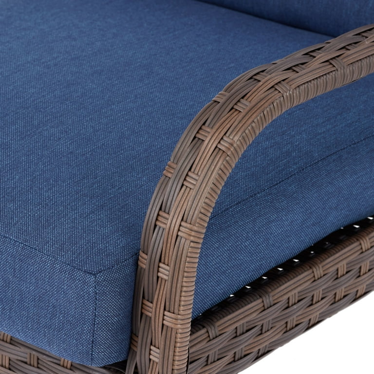 Mainstays Tuscany Ridge Wicker Reclining Chaise Lounge with