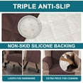 thumbnail image 4 of XUELC Waterproof Wing Chair Cover Wing Armchair Slipcovers Triple Non-Slip Sofa Slipcover for Wing Chair Furniture Protector for Pets, Kids Brown, 4 of 13