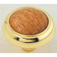 thumbnail image 2 of 41617 CABINET KNOB 1 1/4 IN BRASS WITH OAK, 2 of 2