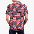 thumbnail image 6 of Salouo America Flags1 for Men's Short Sleeve Polo Shirts,Polo Shirts for Men Performance Short Sleeve Golf Shirt Athletic Casual Collared T-Shirt-Medium, 6 of 8