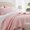 03 - Pink - Leaf Embroidered, variant on Queen size quilt bedding set with pillowcase, large quilt, orange, light bedspread, soft reversible bedspread for all seasons 3 pcs rust diamond quilted bed set