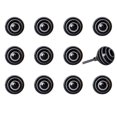 thumbnail image 1 of KNOB-IT VINTAGE HANDPAINTED CERAMIC KNOBS (12-Pack) K000003, 1 of 3