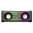 thumbnail image 2 of Altavoces transparentes Mecha compatibles con Bluetooth 5.0 1800mAh para fiesta (negro) Ndcxsfigh Para estrenar, 2 of 5