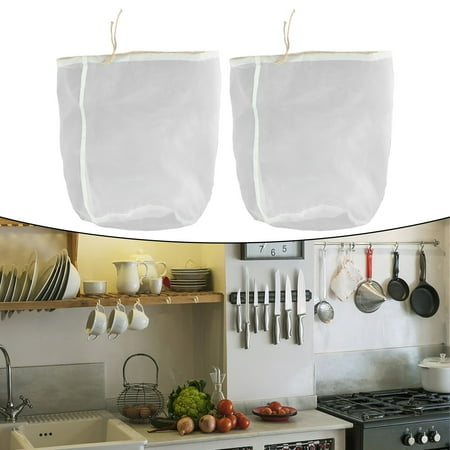 

100/160/200 Nylon Straining Bag Reusable Herb Liquid Bag Strainer Fine Mesh Nylon Cheesecloth Cold Brew Coffee Filter