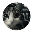 thumbnail image 4 of WYYP Cute Cat Round Tablecloth - Great for Home Kitchen/Parties/Holiday Dinner - 100% Polyester Fiber - Mother's Day White, 4 of 8