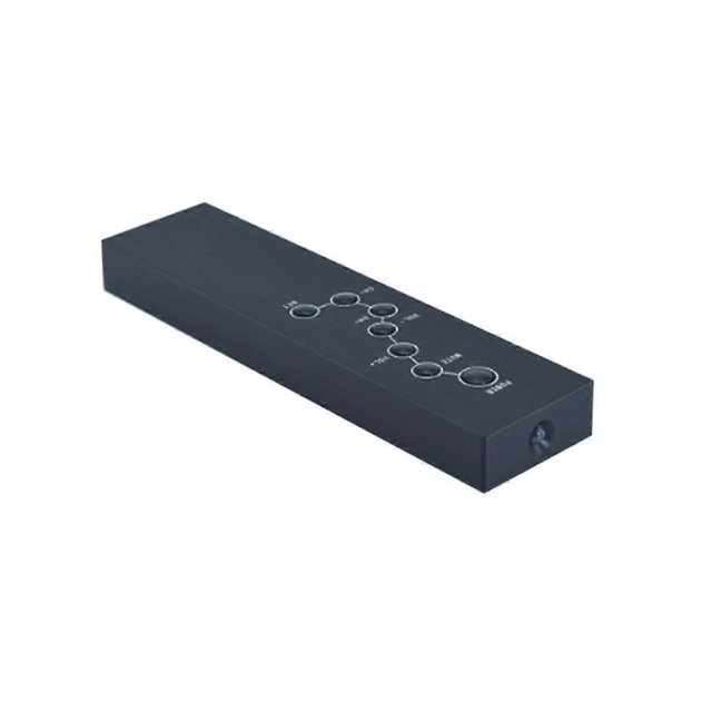 All-aluminum Infrared Signal 7-key Remote Control For Hifi Audio Cd Preamplifier Tv Set-top Box(b)
