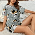 thumbnail image 4 of Rateoe Funny Beagle Active Dog Pattern Women's Short-Sleeved Pajama Set - 2 Piece Soft and Lightweight Sleepwear Set-3X-Large, 4 of 7