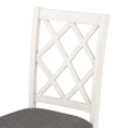 thumbnail image 6 of Mid-Century Solid Wood Upholstered Dining Chairs Set of 4, Modern 4 Accent Chairs with Solid Wood Legs for Famlies, Durable Kitchen Chairs for Dining Room and Small Places, Gray, 6 of 7